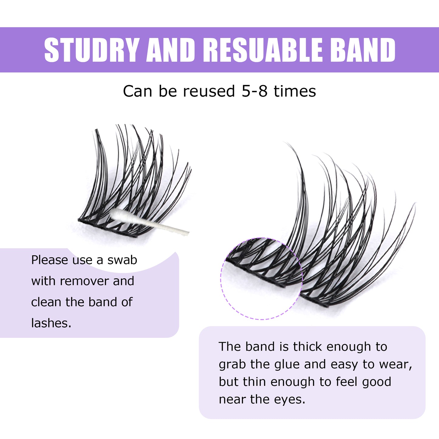 GAQQI Lash Clusters 120PCS (GQ03, C Curl, 10-16mm)