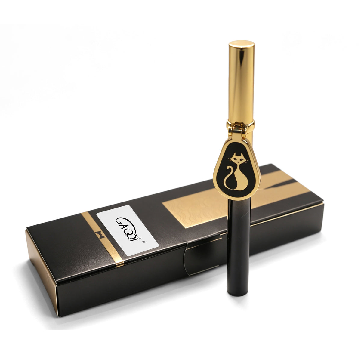 GAQQI Black Eyeliner Liquid Pen With a Small Mirror