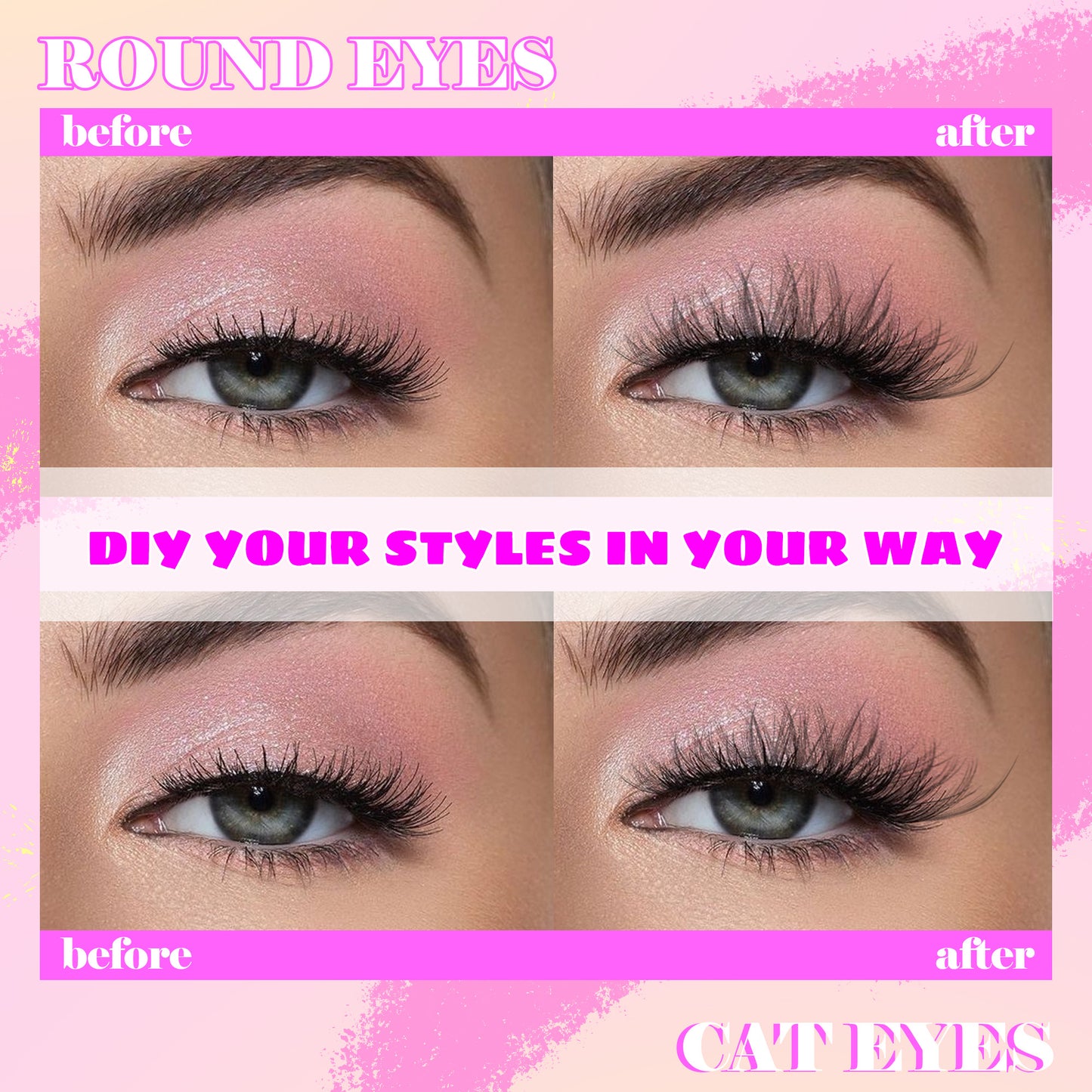GAQQI Lash Clusters 112pcs (GQ02, D Curl, 12mm)