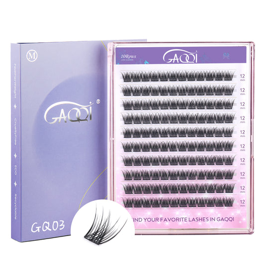 GAQQI Lash Clusters 120PCS (GQ03, C Curl, 12mm)