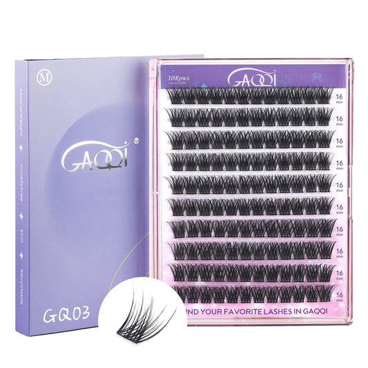 GAQQI Lash Clusters 120PCS (GQ03, C Curl, 16mm)