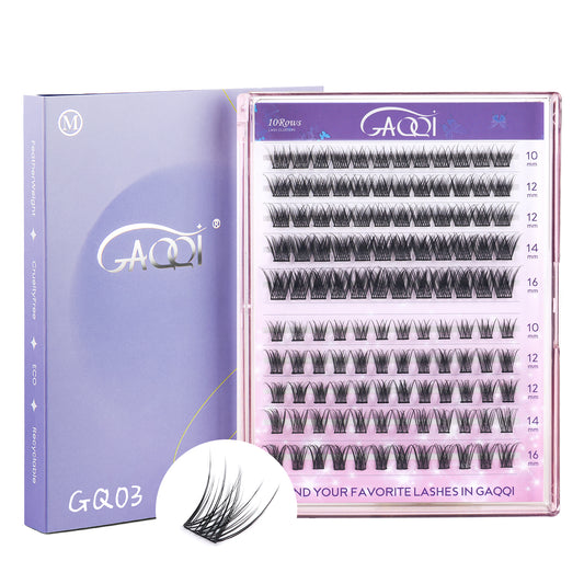 GAQQI Lash Clusters 120PCS (GQ03&45, C Curl,10-16mm)