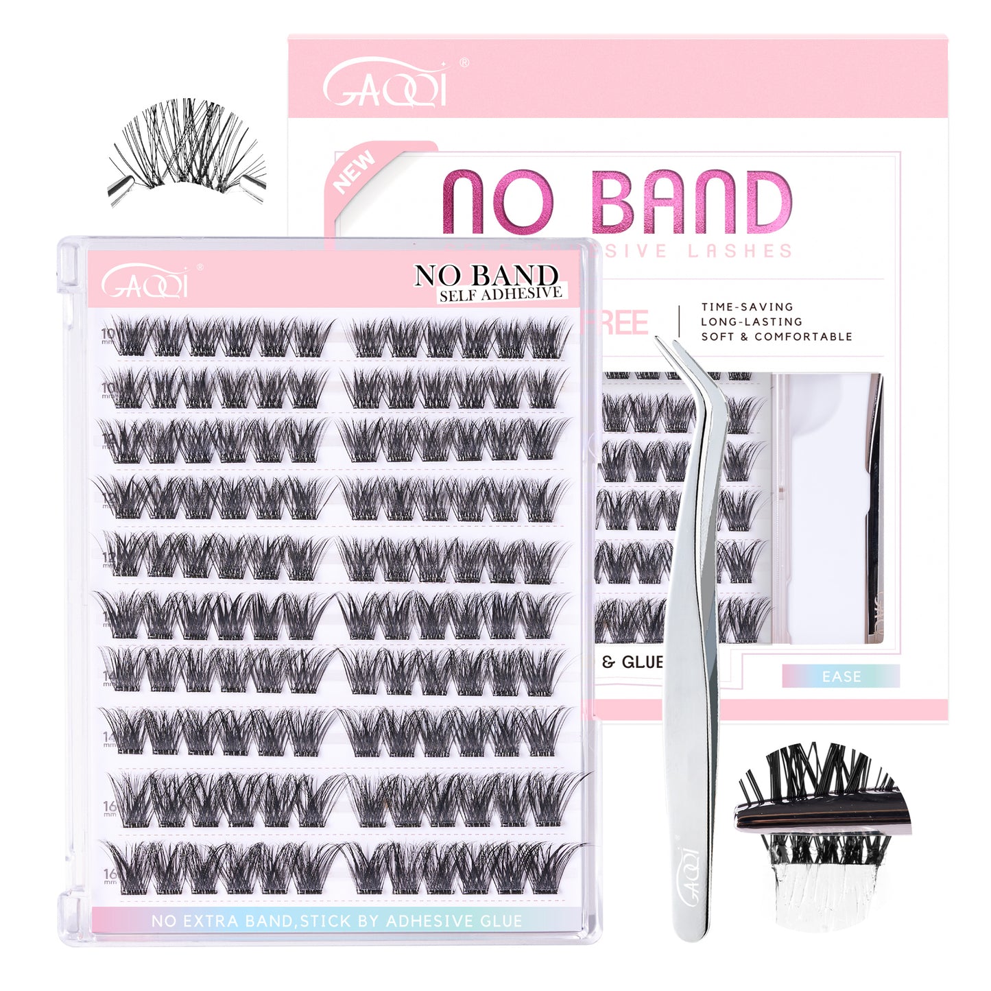GAQQI No Band Self Adhesive Lash Clusters 120pcs (CLASSIC)