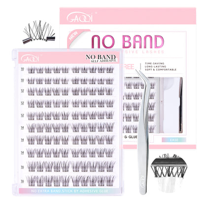 GAQQI No Band Self Adhesive Lash Clusters 100pcs (LACE)