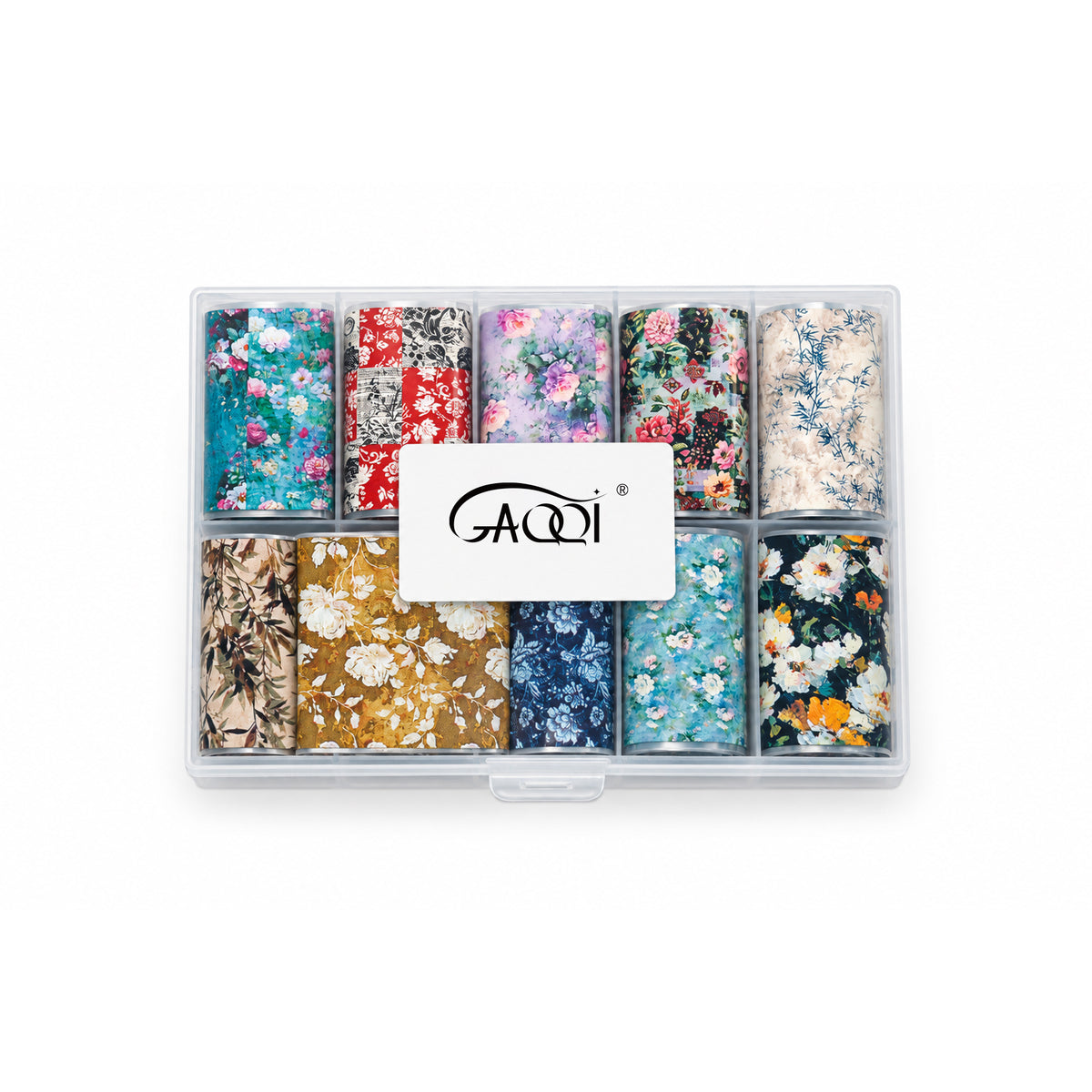 GAQQI Nail Art Stickers Floral Transfer Decoration Sticker