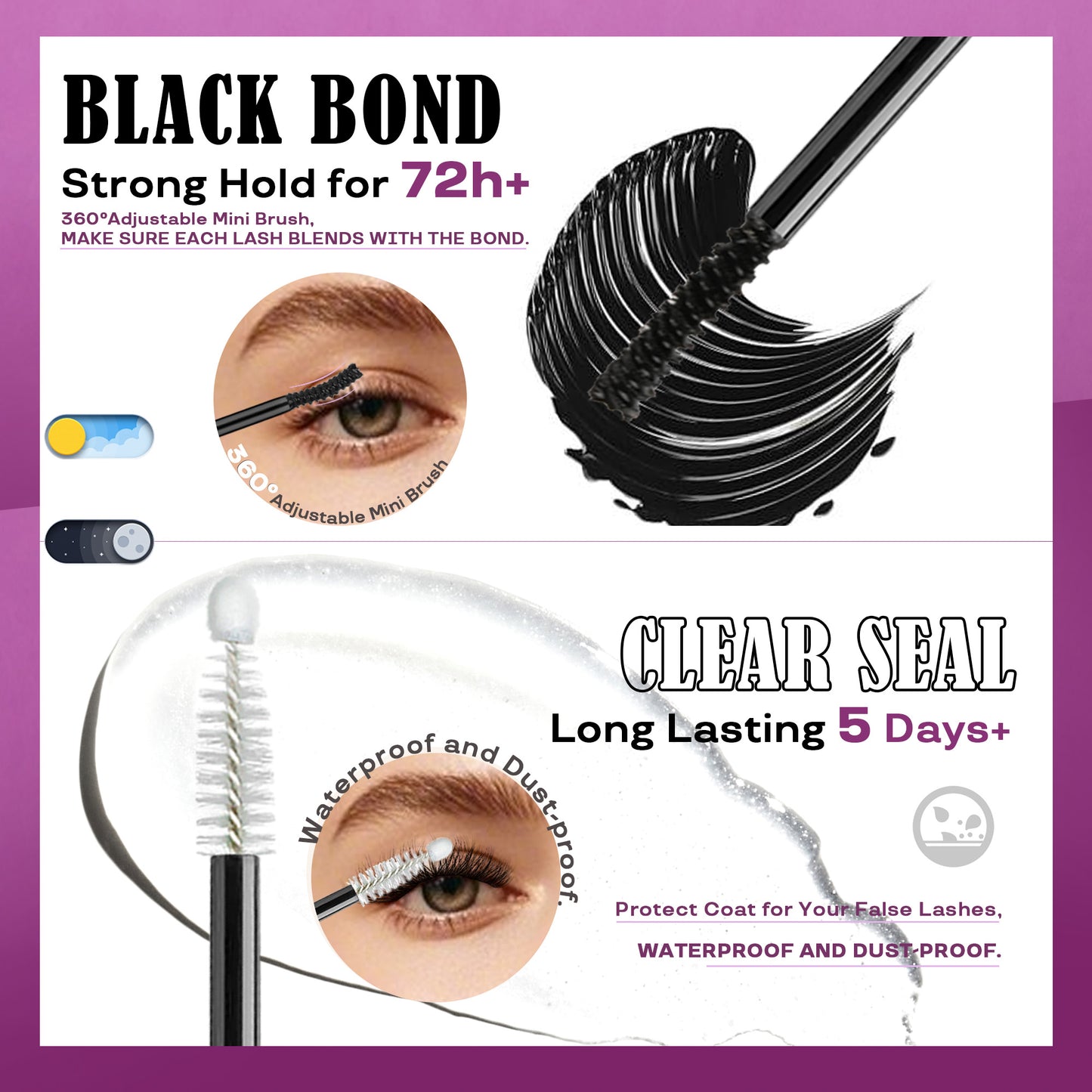 GAQQI Lash Remover 5mL for Cluster Lashes Lash Glue Remover