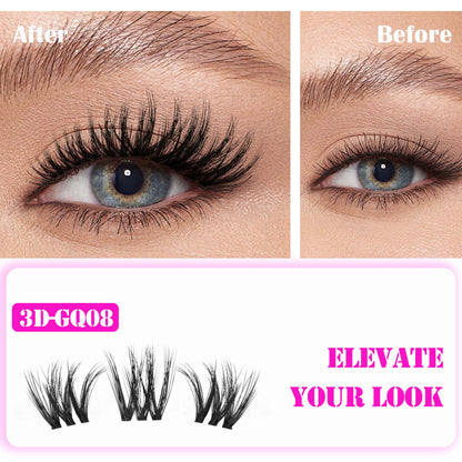 GAQQI Lash Clusters 110PCS 10-14mm Fluffy Individual Lashes (3D-GQ08)