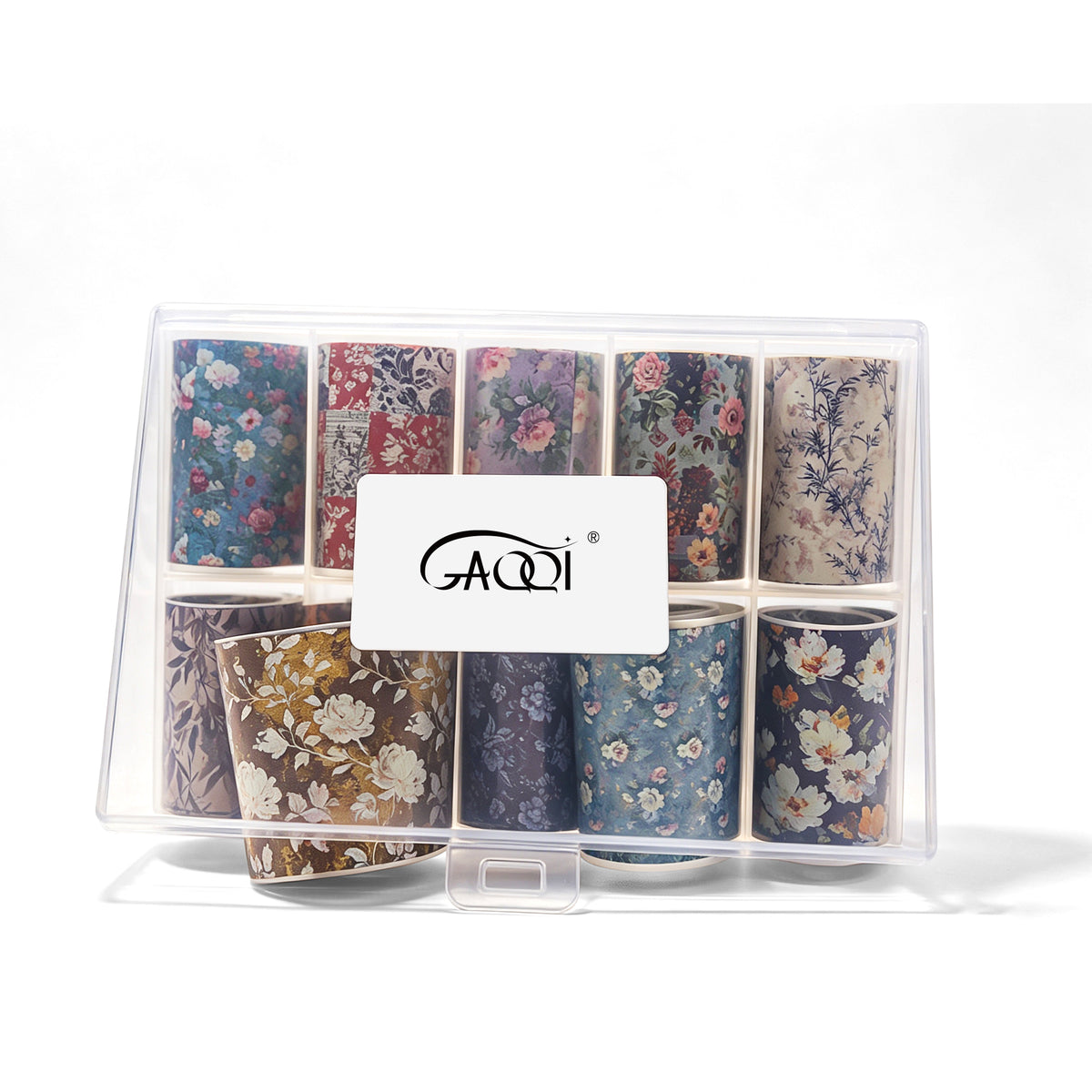 GAQQI Nail Art Stickers Floral Transfer Decoration Sticker