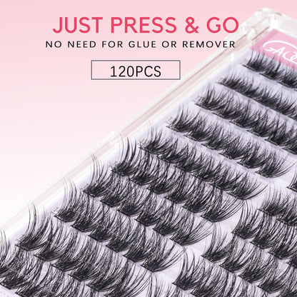 GAQQI No Band Self Adhesive Lash Clusters 120pcs (CLASSIC)