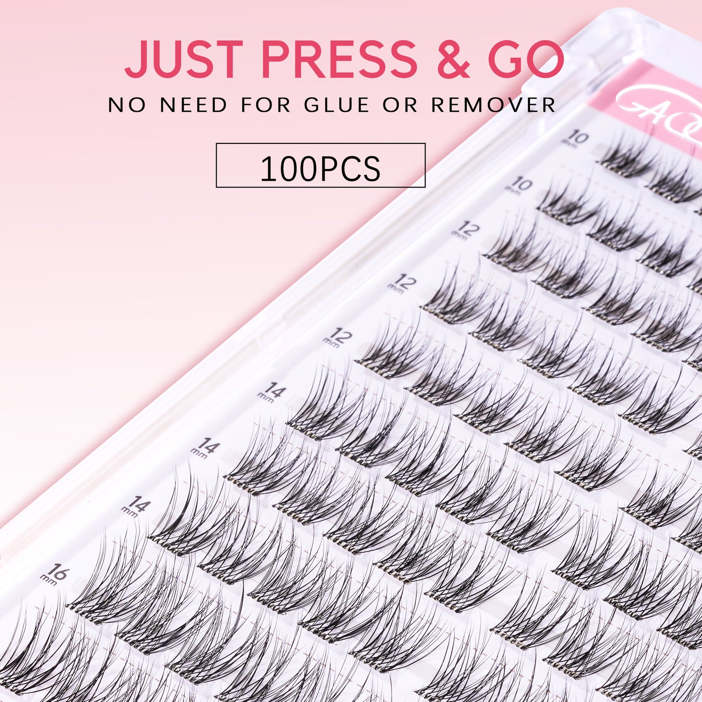 GAQQI No Band Self Adhesive Lash Clusters 100pcs (LACE)