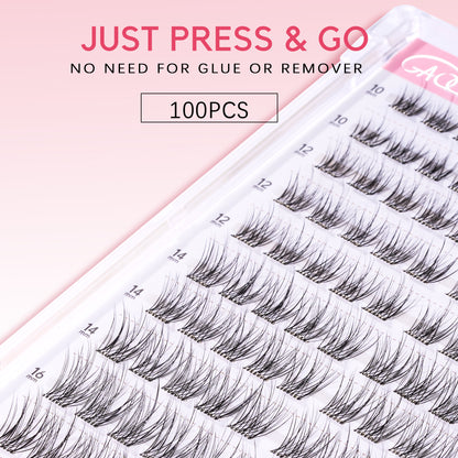 GAQQI No Band Self Adhesive Lash Clusters 100pcs (LACE)